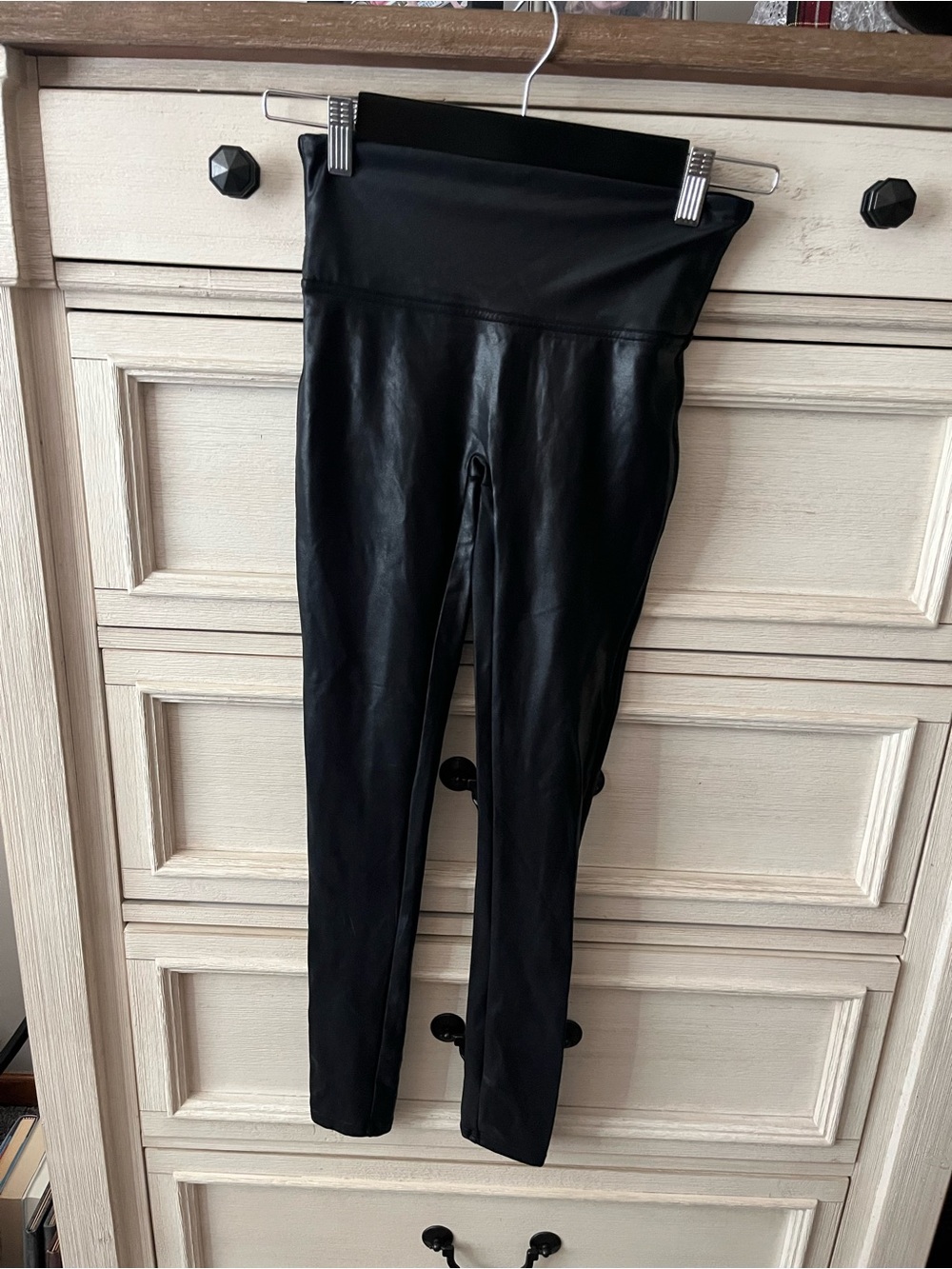 SPANX by Sarah Blakely Black Leggings with Red Brand Tag